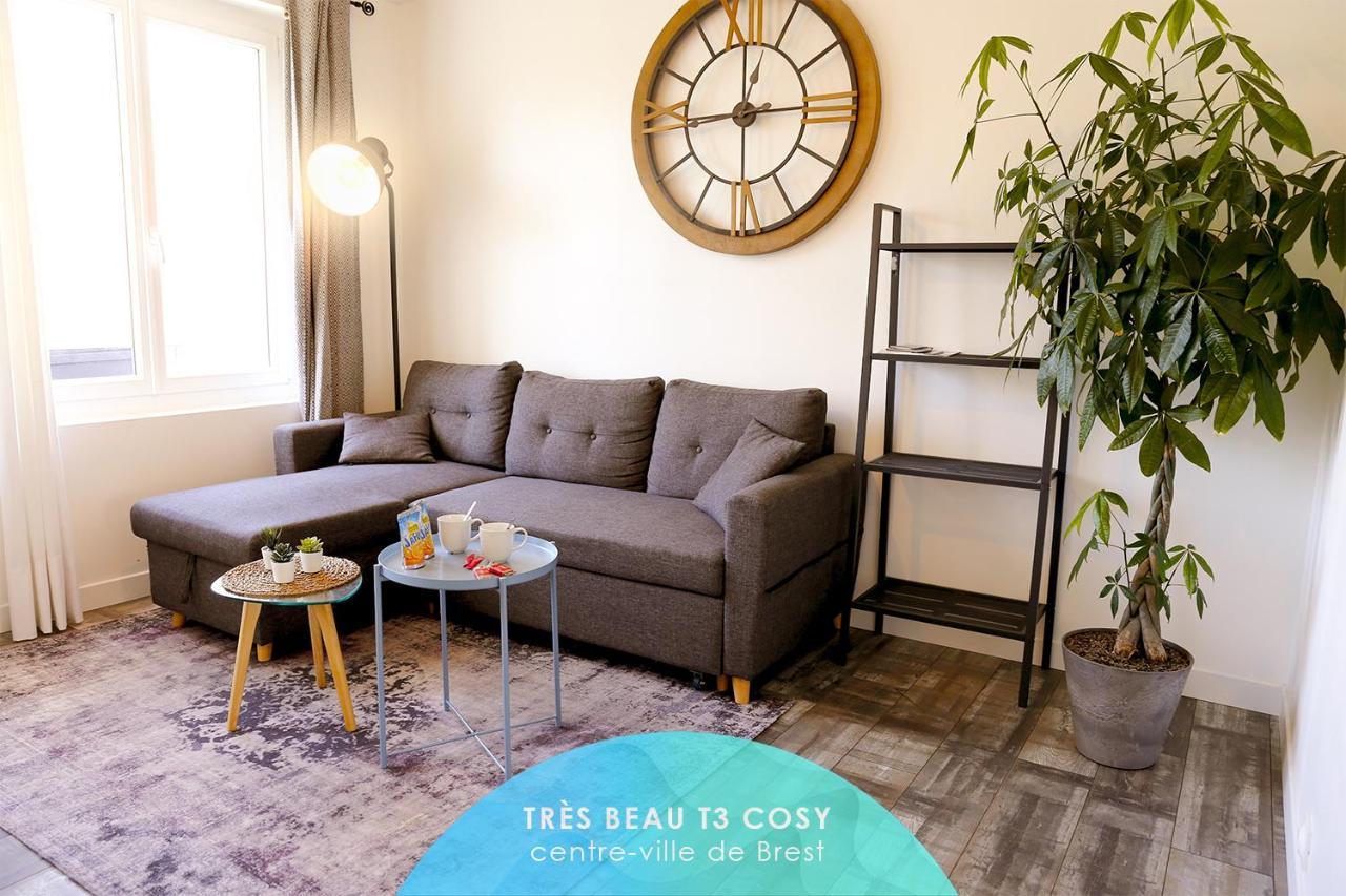 Apartament Kailhenn: Joli T3 Cosy, Bien Equipe, Proche Tram Brest Zewnętrze zdjęcie